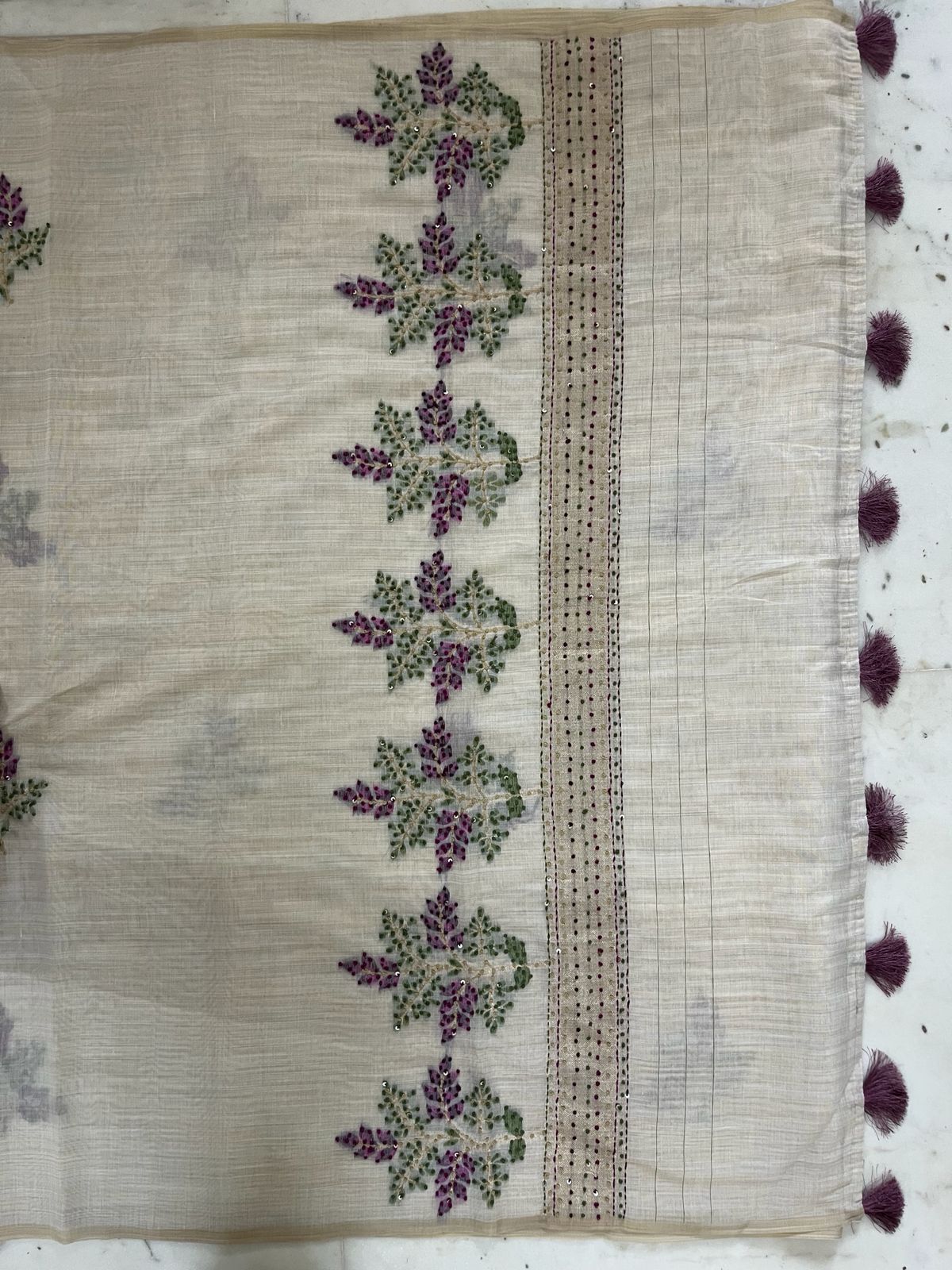 Gulnaar Ivory Jamdani