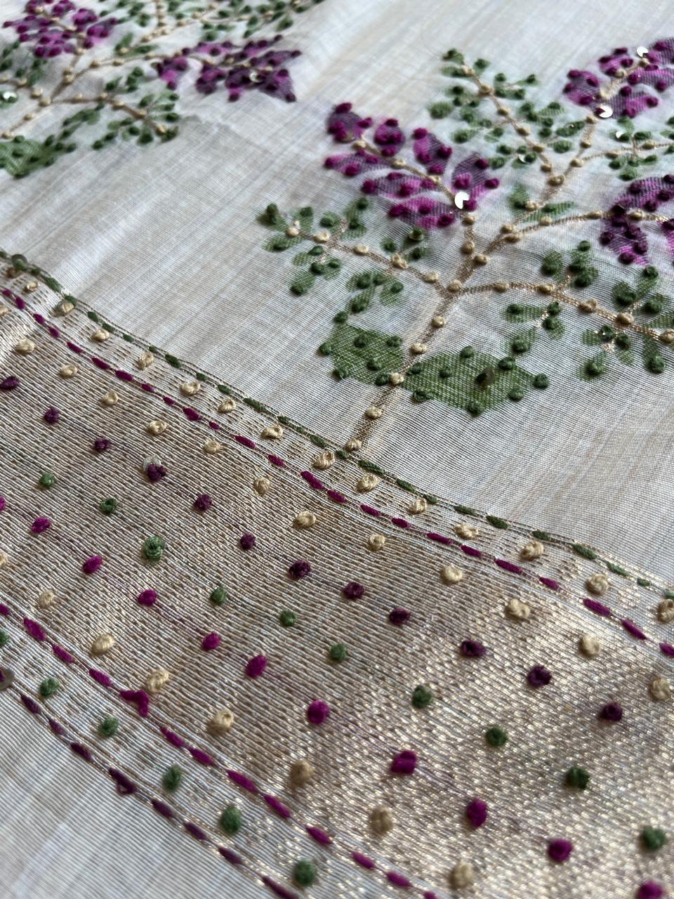 Gulnaar Ivory Jamdani