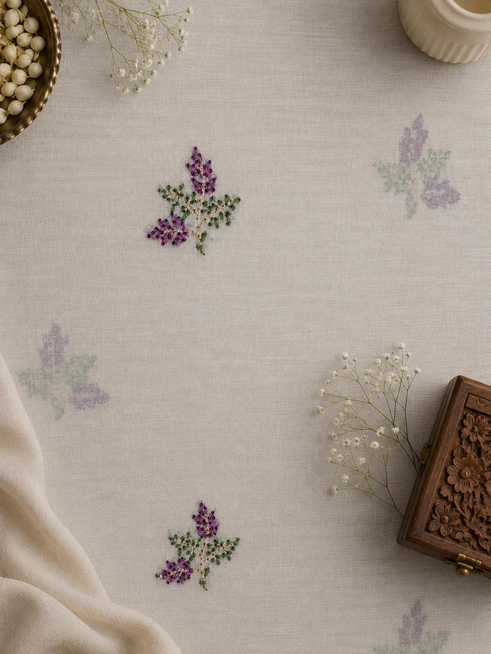 Gulnaar Ivory Jamdani