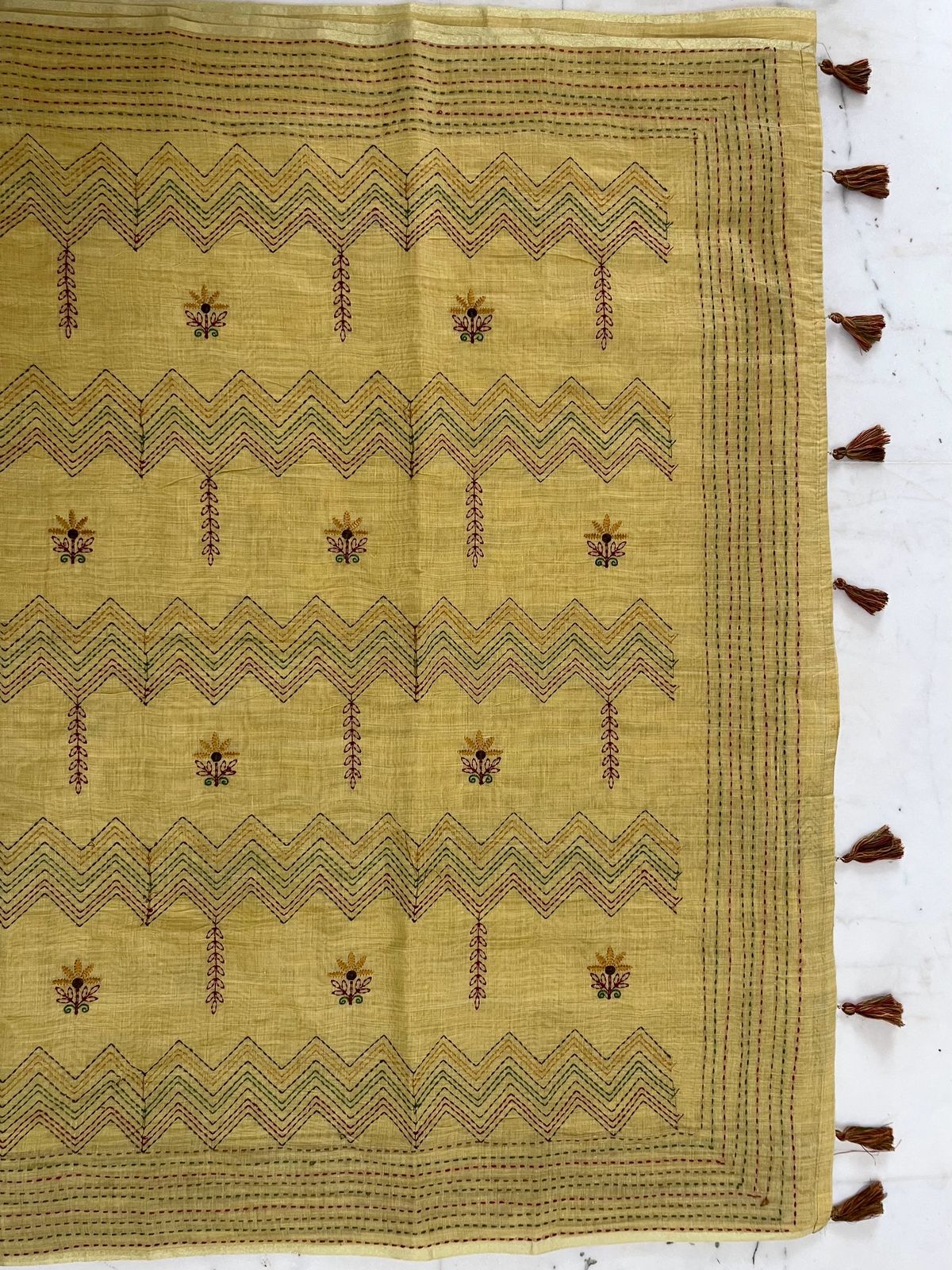 Mustard Kantha Rhythm