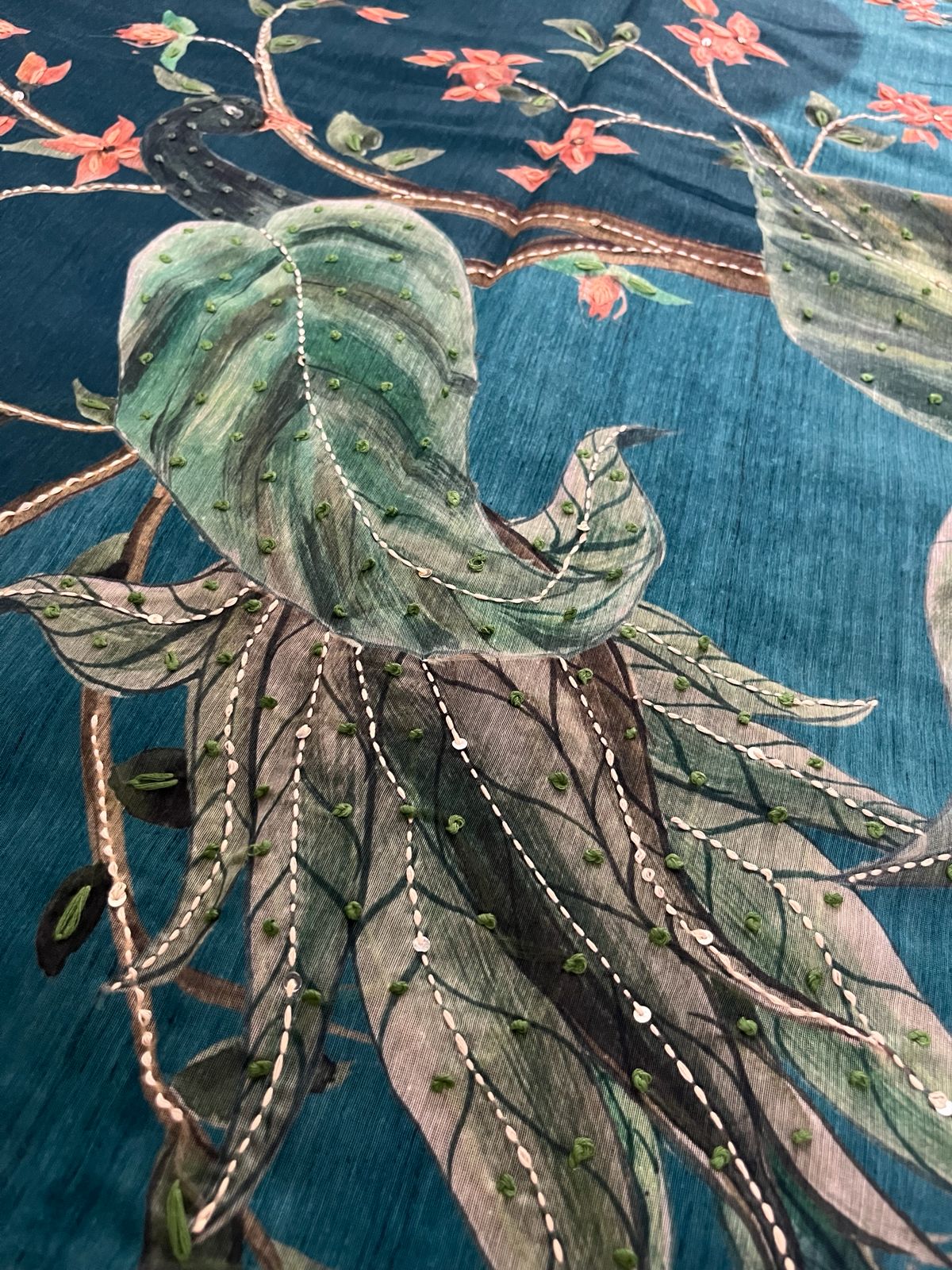 Mayurvana Teal Bloom