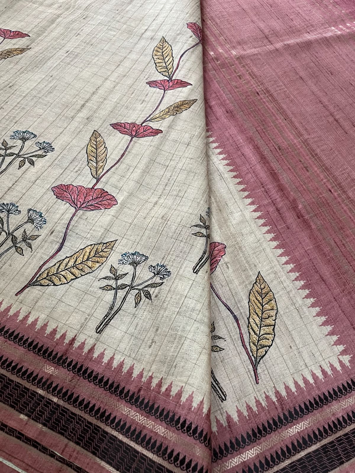 Rose Earth Tussar Elegance