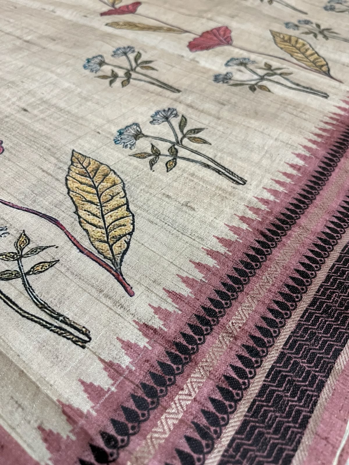 Rose Earth Tussar Elegance
